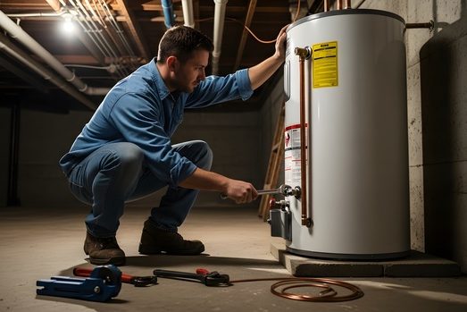 Wes Plumbing - Repairing a hot water heater